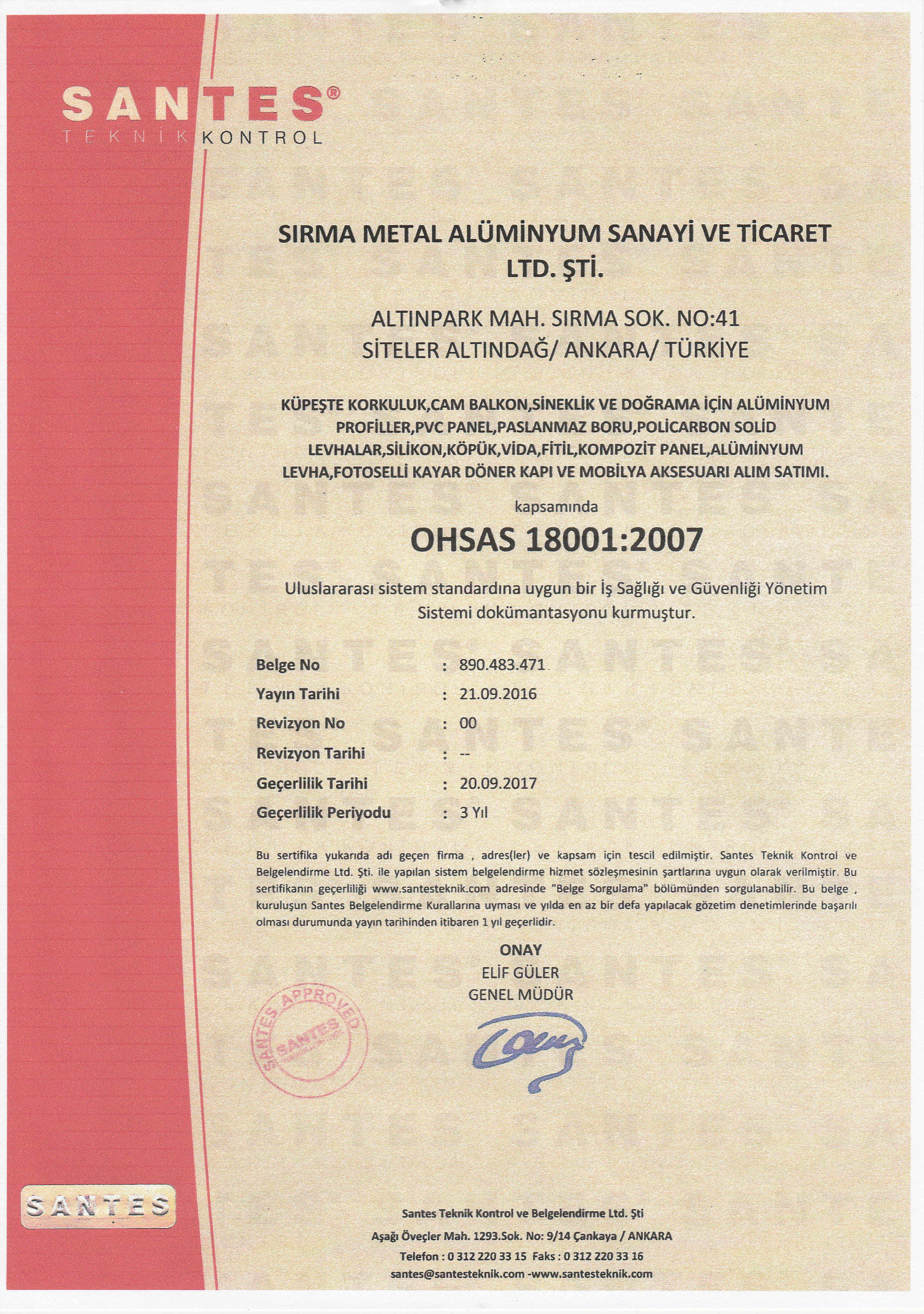 OHSAS 18001
